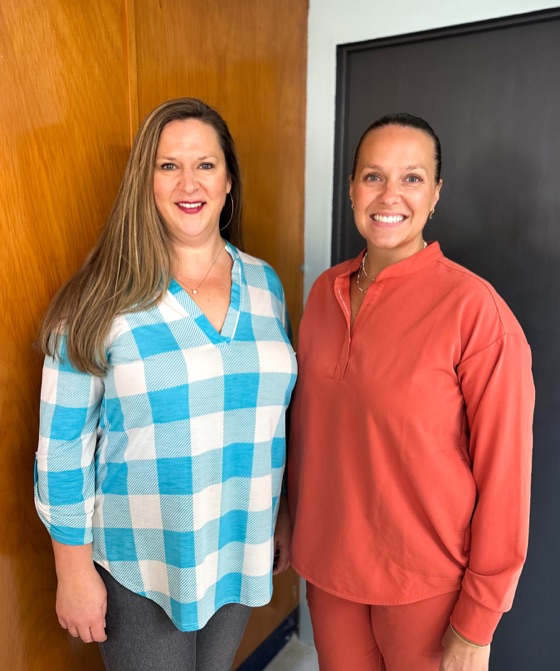 Beth Holderby Acre and Joni McDonald at Main Street Family Clinic